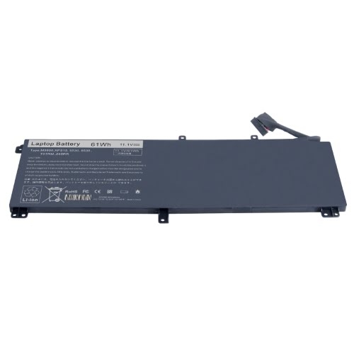 07D1WJ, 0H76MY replacement Laptop Battery for Dell Precision M3800 Series, XPS 15 9530 Series, 6 cells, 11.1 V, 61wh