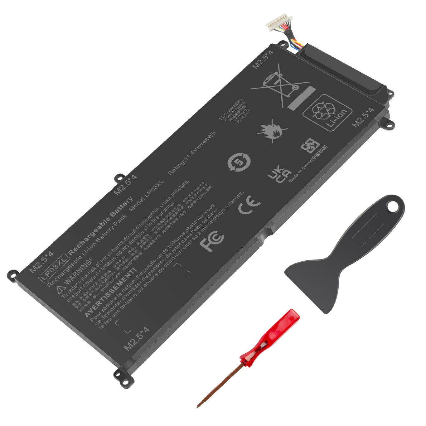 804072-241, 804072-541 replacement Laptop Battery for HP Envy 14-J Series, Envy 15-AE000 Series, 3 cells, 11.4v, 60wh