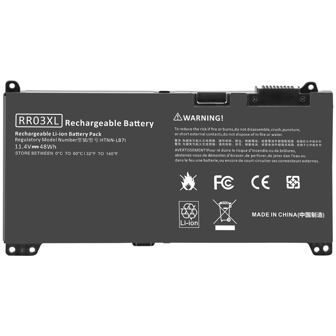 851477-421, 851477-541 replacement Laptop Battery for HP ProBook 430 G4, ProBook 440 G4, 11.4v, 48wh, 6 cells