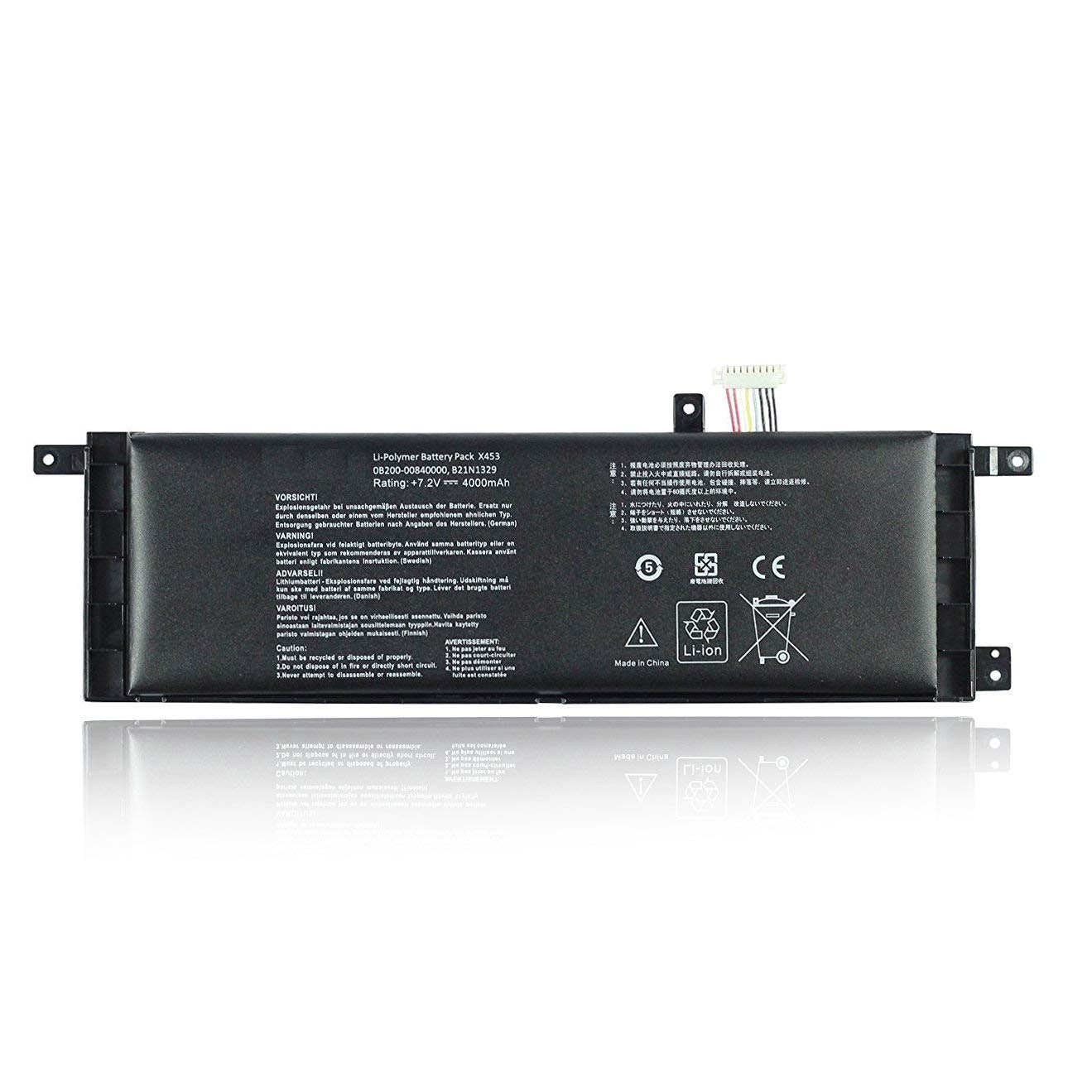 0B200-00840000, B21N1329 replacement Laptop Battery for Asus D553M, F453, 7.6V, 30wh