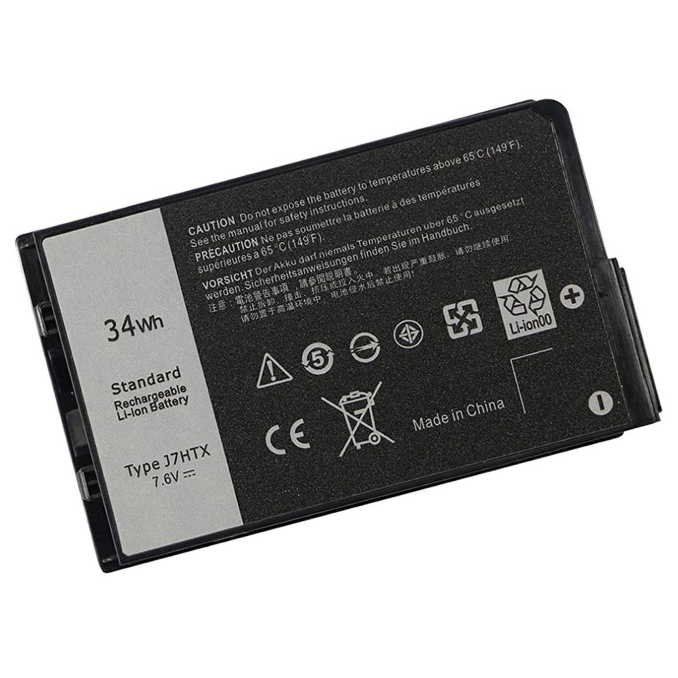 451-BCDH, 7XNTR replacement Laptop Battery for Dell Latitude 12 7202, Latitude 7202, 34wh, 7.6V