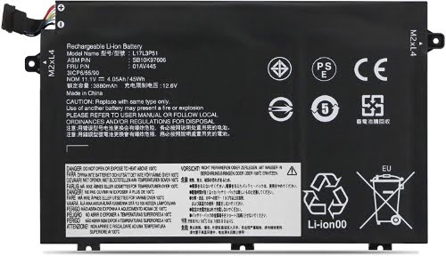 01AV445, 01AV446 replacement Laptop Battery for Lenovo ThinkPad E480 Series, ThinkPad E485 Series, 11.1V, 45wh, 3 cells
