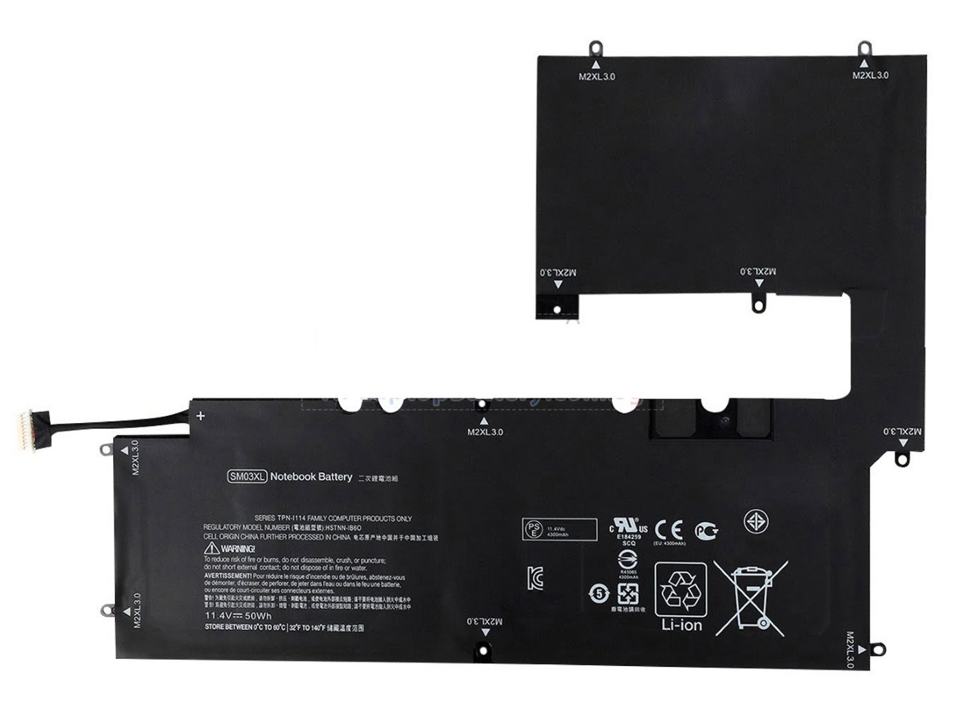 466802-121, 766802-121 replacement Laptop Battery for HP Envy X2 15-C, Envy x2 15-c000, 11.4v, 50wh