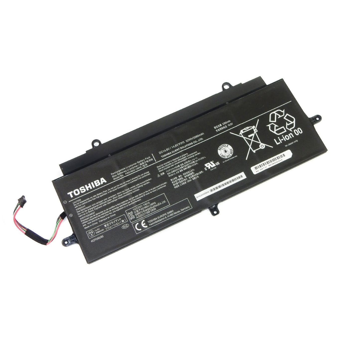 Toshiba Pa5160u-1brs Laptop Battery For Dynabook Kira Vb83/rs, Kira-10d replacement