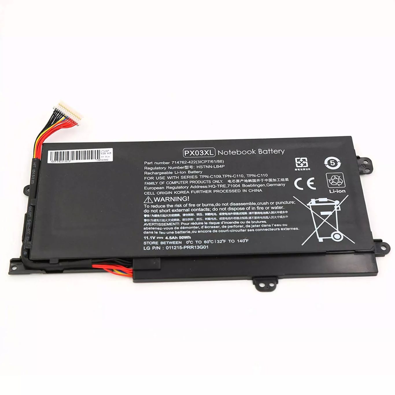 714762-1C1, 714762-241 replacement Laptop Battery for HP Envy 14-k000, Envy 14-K001TX, 11.1V, 50wh