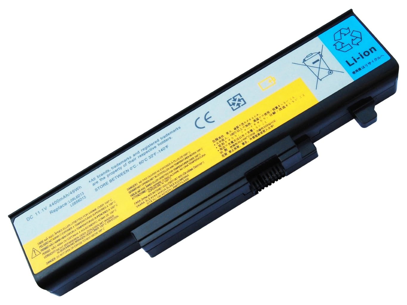 55Y2054, L08L6D13 replacement Laptop Battery for Lenovo IdeaPad Y450, IdeaPad Y450 20020, 11.1V, 4400mAh, 6 cells