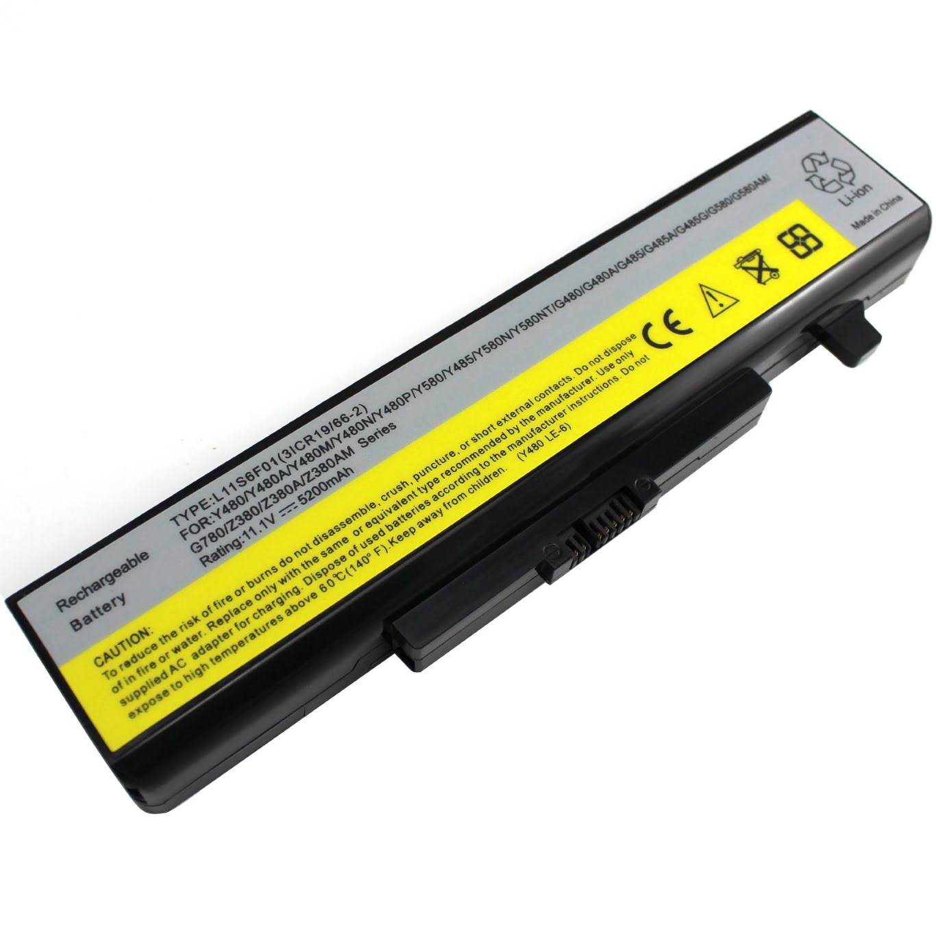 121500049, ASM45N1048 replacement Laptop Battery for Lenovo G400 Series, G480 Series, 10.8V, 4400mAh, 6 cells